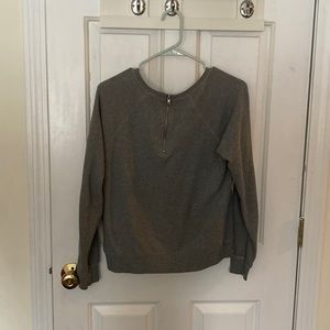 Grey quarter zip top